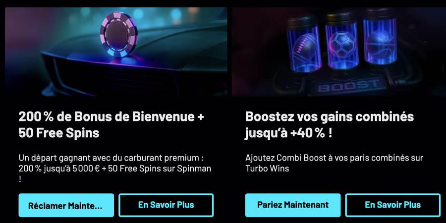 Bonus sans dépôt Turbo Wins: conditions réelles